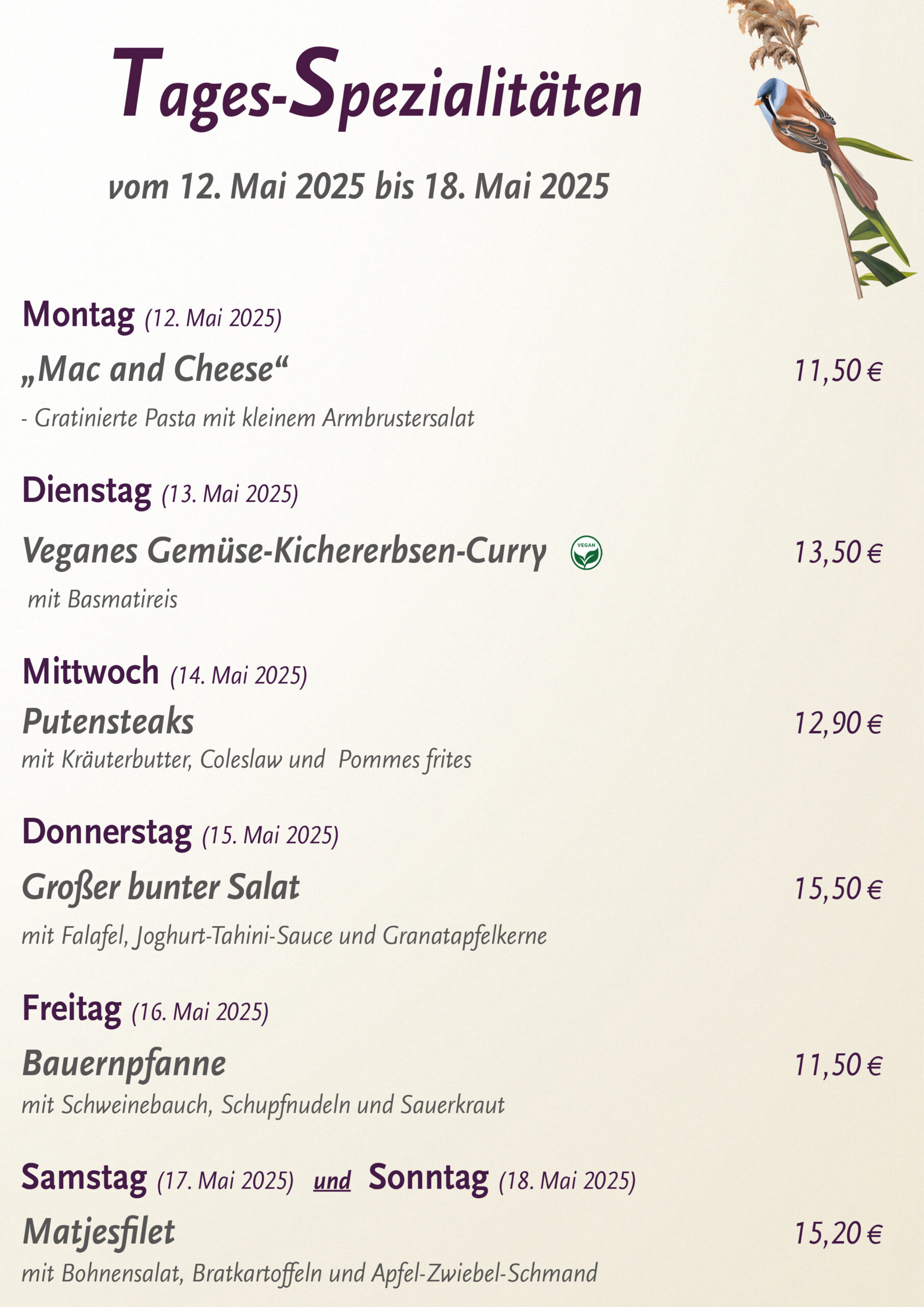 Armbrusters_Lieblingsplatz_Tagesspezialitaeten_12-05-2025--18-05-2025_KW_20
