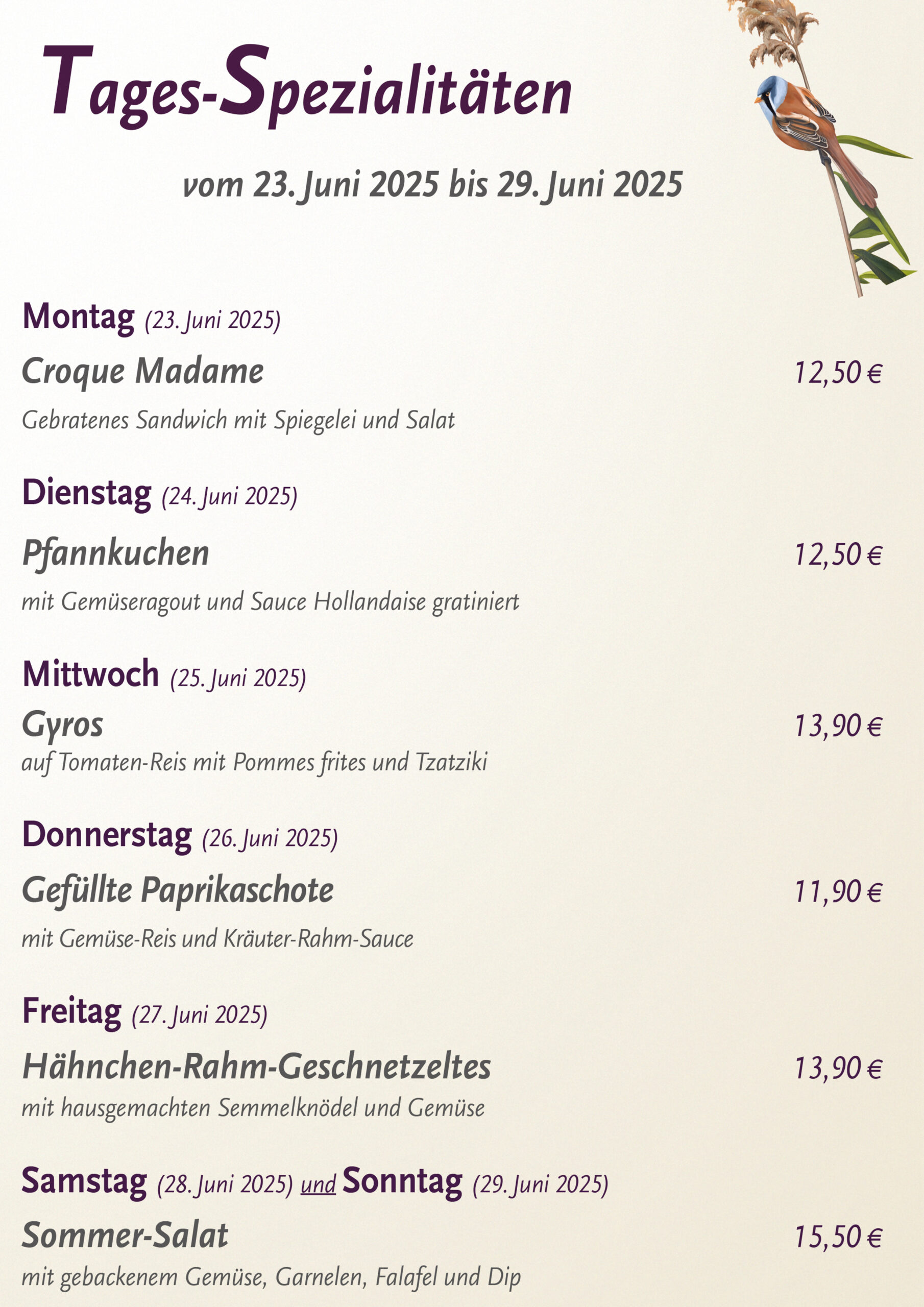 Armbrusters_Lieblingsplatz_Tagesspezialitaeten_23-06-2025--29-06-2025_KW_26
