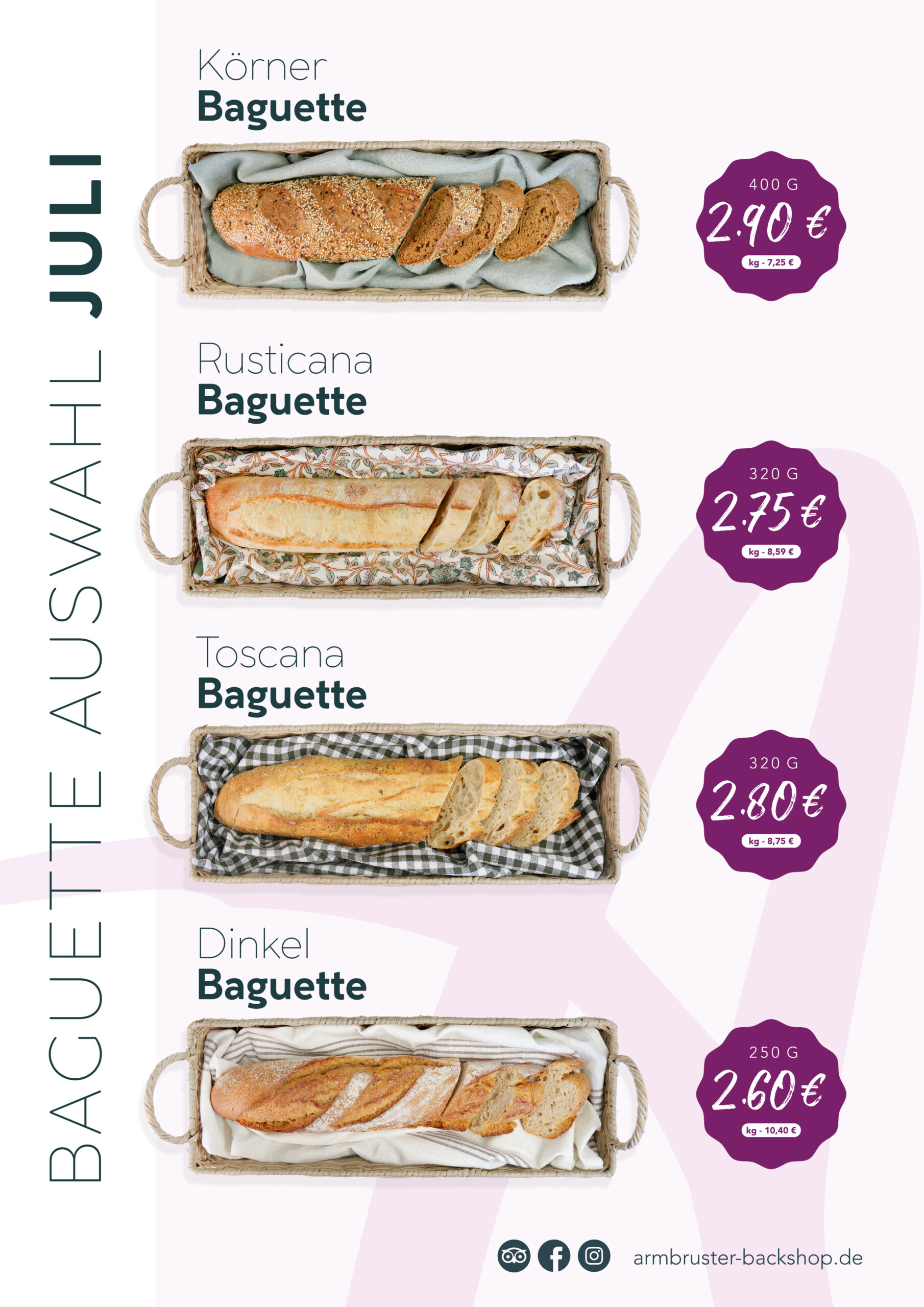 Baguette Vielfalt