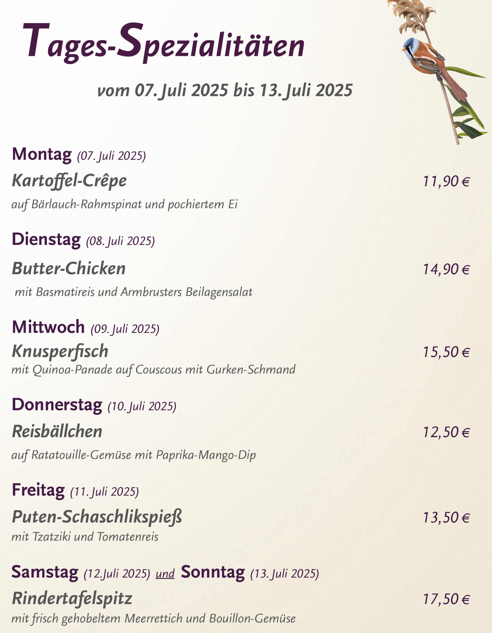 Armbrusters_Lieblingsplatz_Tagesspezialitaeten_07-07-2025--13-07-2025_KW_28