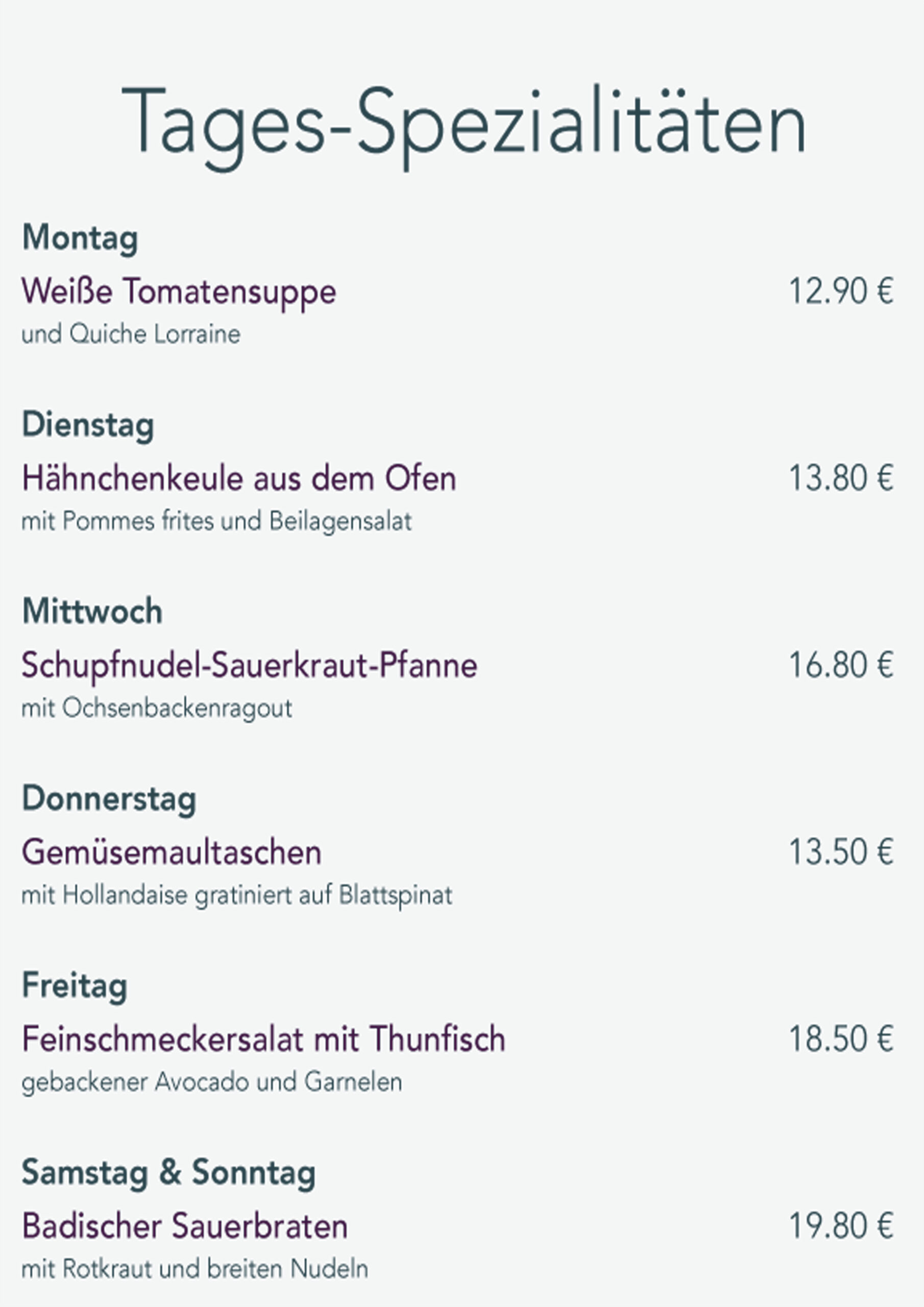 Mittagstisch KW 44 2026 Mittagstisch KW 44 2026